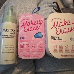 New Makeup Eraser packs and Aveeno makeup remover